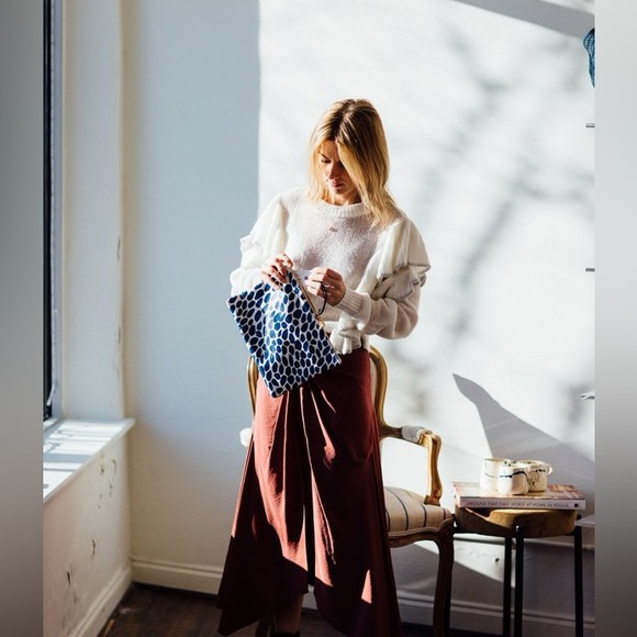 IRO Paris Daly Ruffle Sweater XS Ruffle Knit - Picture 3 of 6